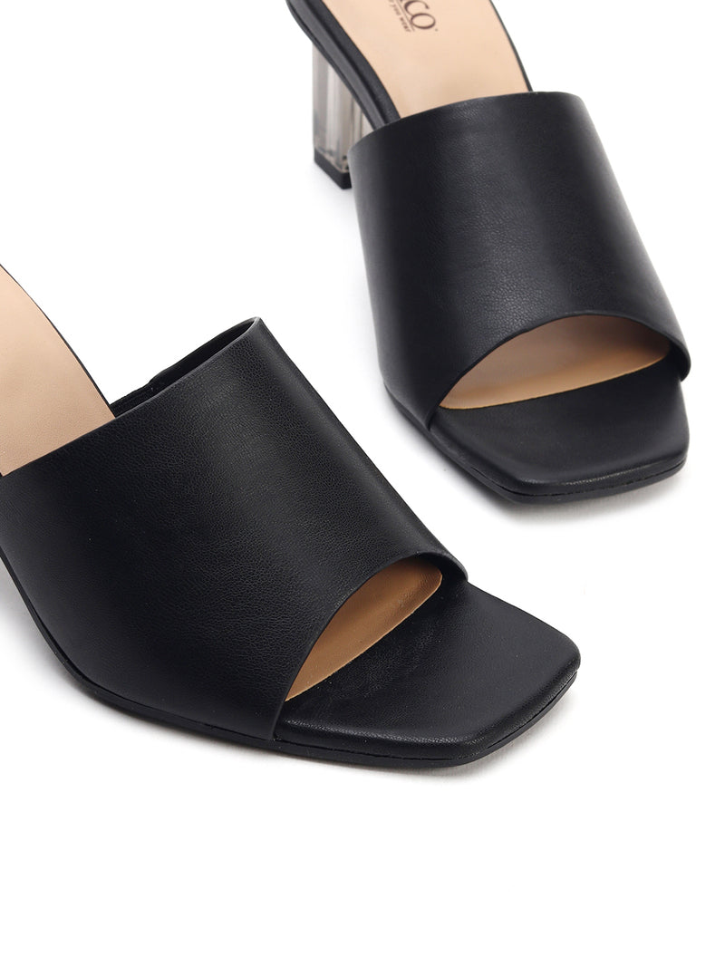 Muse of Style Block Heel Slip-Ons