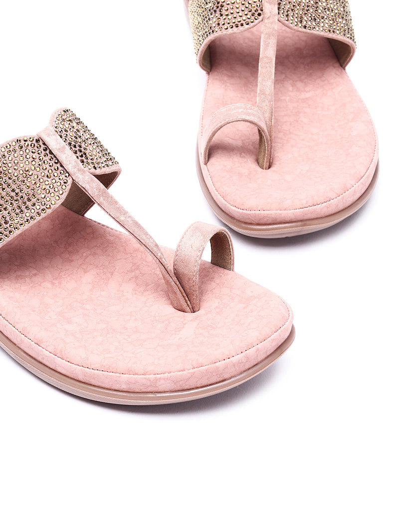 Starlight Stroll: Delco Suede Fancy Chappal