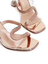 Delco Glam Luxe Pencil Heel Sandals