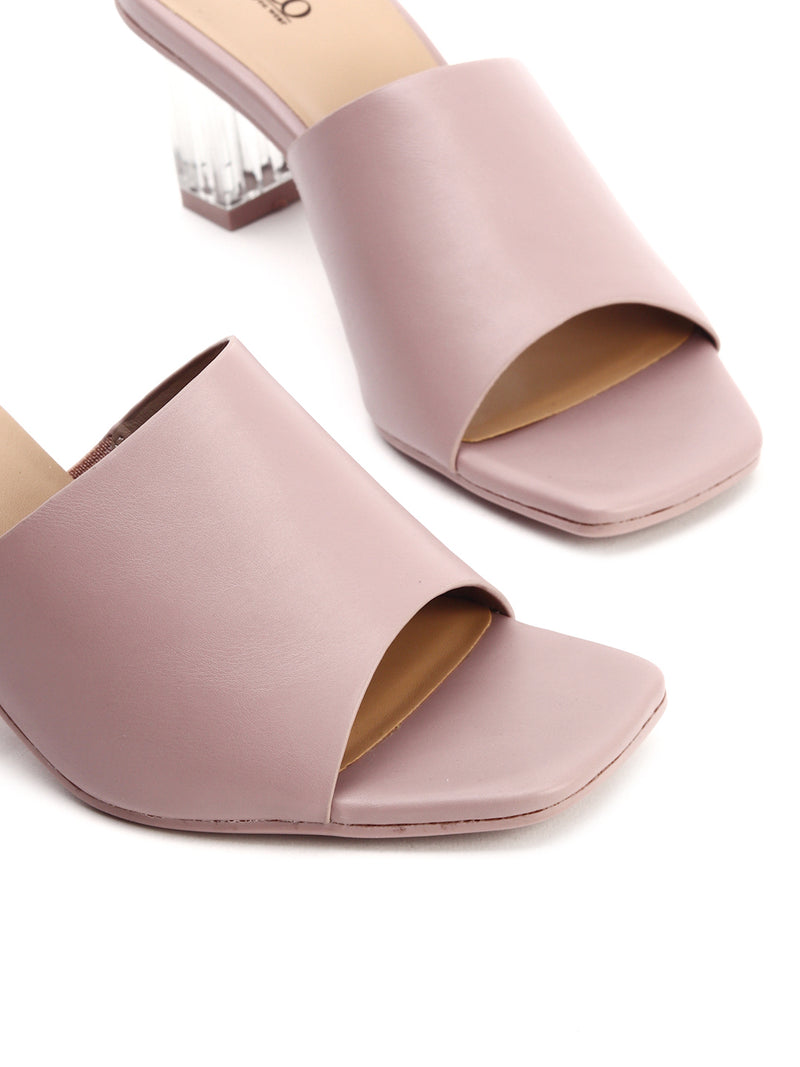 Muse of Style Block Heel Slip-Ons