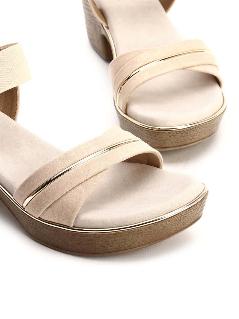 Casual Block Heel Back-Strap Sandals