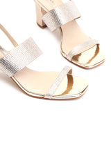 Delco Jewel Chic Block Heel Pumps