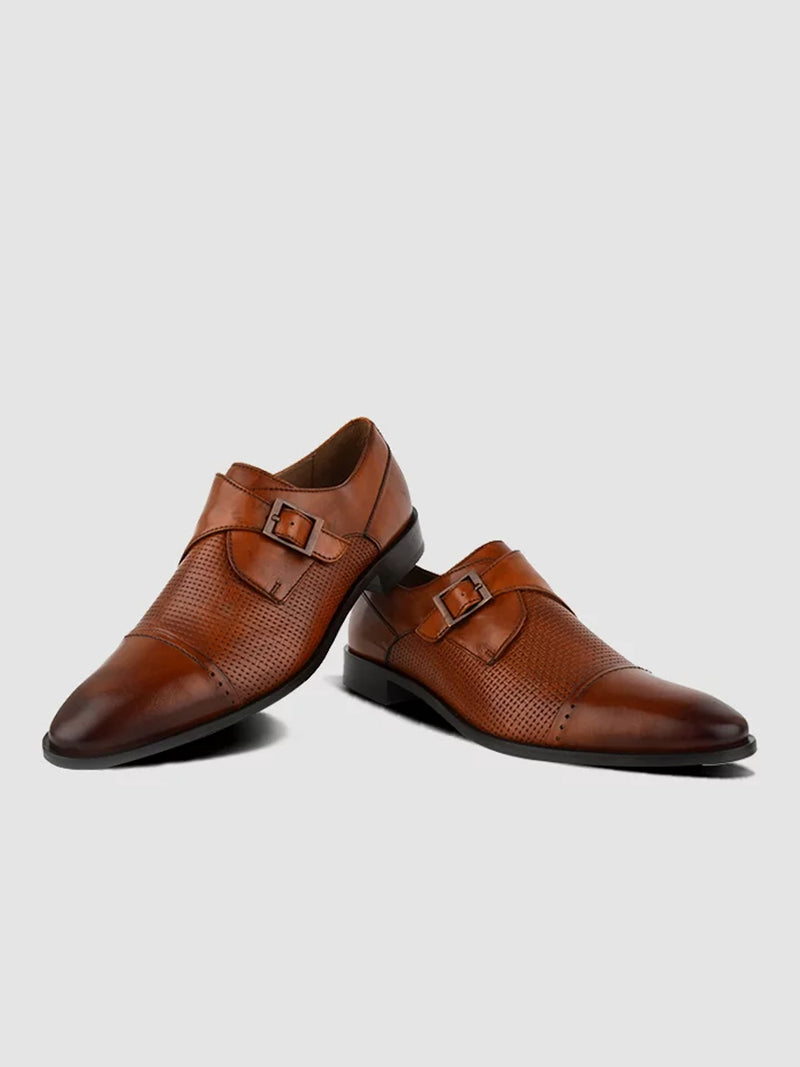 Language Mens Monk Shoes