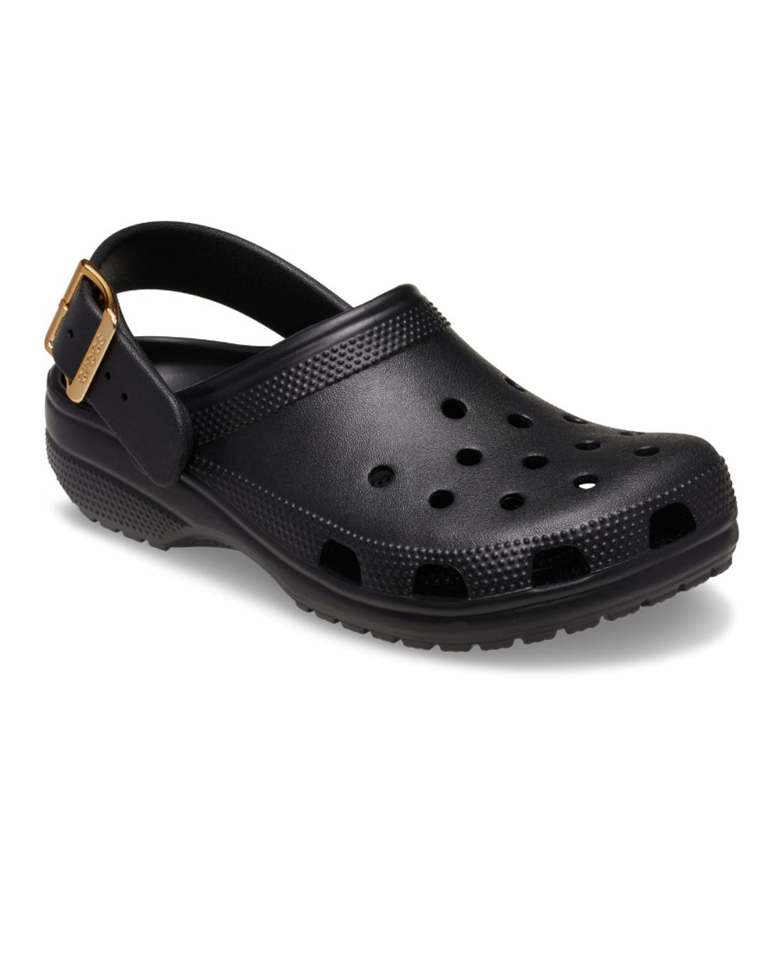  Classic Metallic Buckle Clog