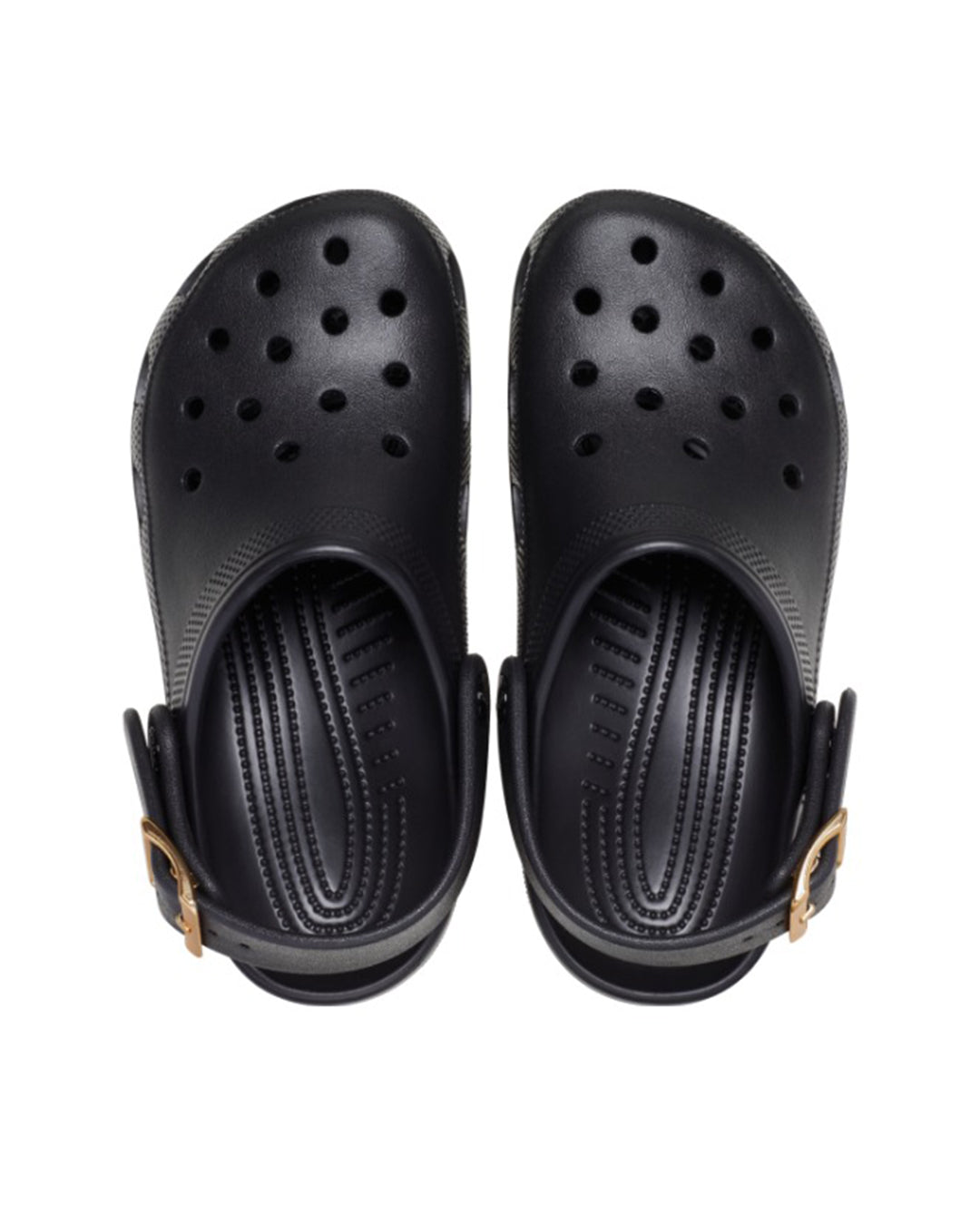  Classic Metallic Buckle Clog
