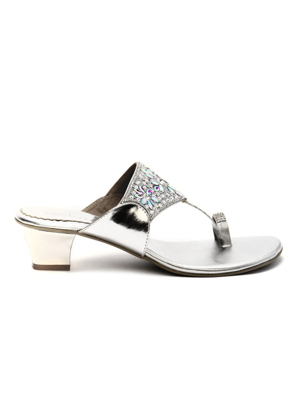 Delco Sassy Block heel Party Wear Slip-Ons