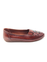 Delco Flat Heel Leather Belly