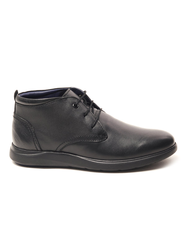 Men's Black Leather Boots from the House of Delco