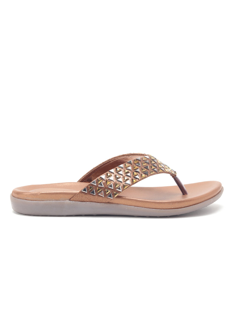 Delco Women'S Embellished Flat Chappals