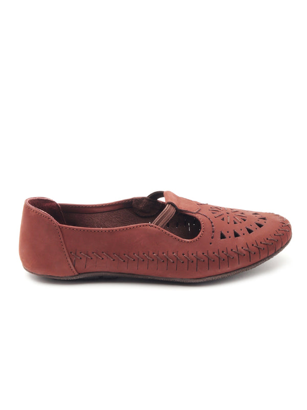 Delco Women Flat Leather Belly