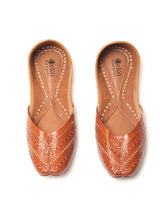 Women TAN-Colored Leather Jutis from Delco