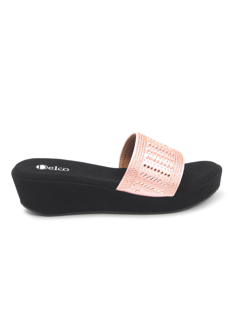 Delco Platform Heel Party wear Slip-Ons