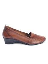 Delco Wedge Heel Leather Belly