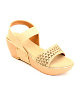 Delco Pu Sole Plaform Heel Sandals