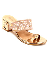 Delco Fancy Party wear Block Heel Slip-Ons