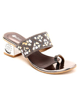 Delco Fancy Party wear Block Heel Slip-Ons