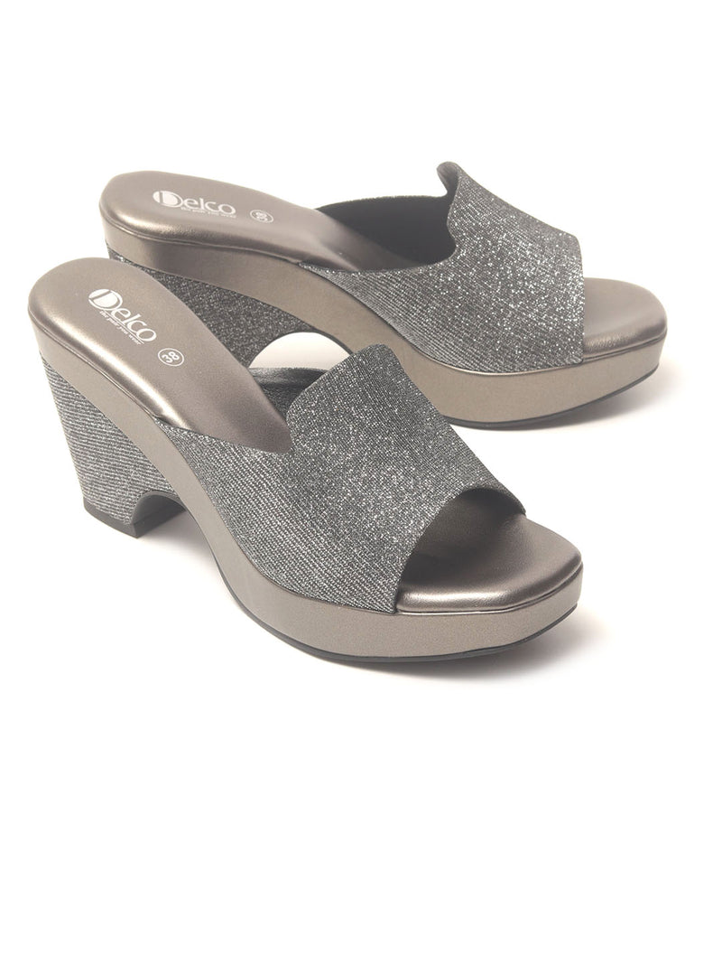 Delco Women Grey Toned  Heels
