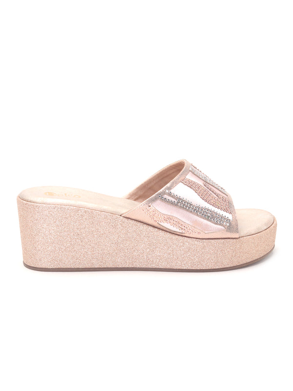 Glam Wedge heeled Slip-Ons