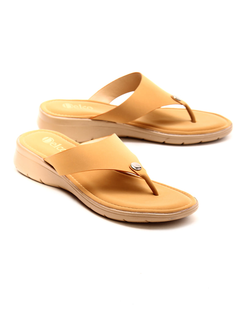 Delco PU Sole Flat Casual Comfort Slip-Ons