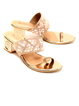 Delco Fancy Party wear Block Heel Slip-Ons