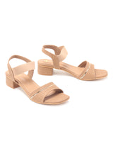 Delco Women Solid Block Heel Sandals