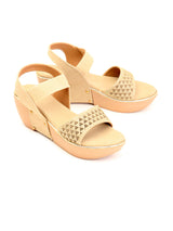 Delco Pu Sole Plaform Heel Sandals