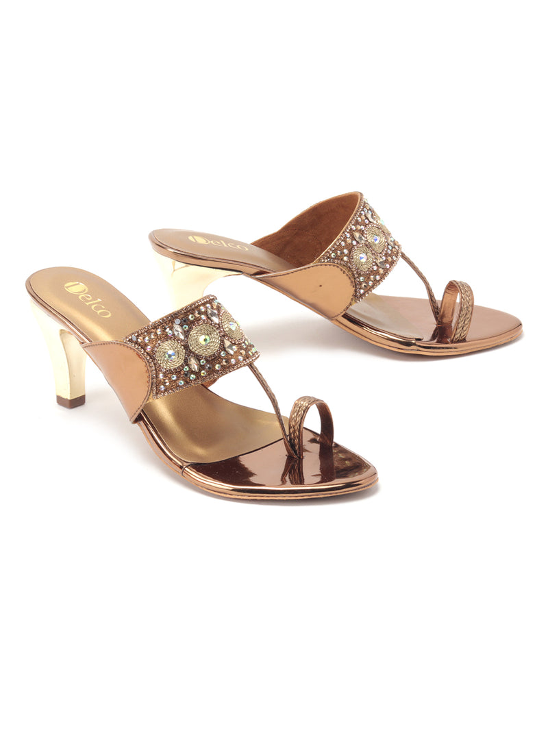 Delco Women Fancy Embellished Sandals