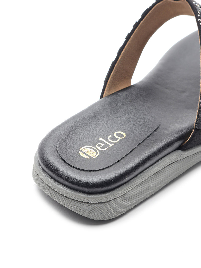 Delco Synthetic Suede Slip ons