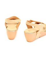 Delco Pu Sole Plaform Heel Sandals