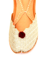 Finely Handcrafted Tan Formal Juttis