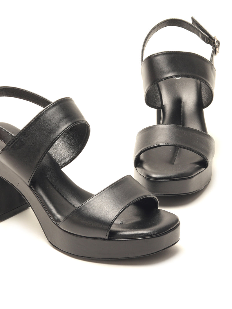 Faux leather Block heel Casual Sandal