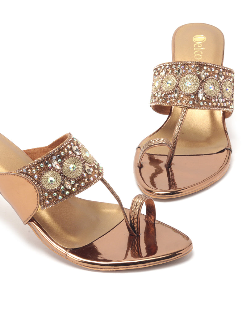Delco Women Fancy Embellished Sandals